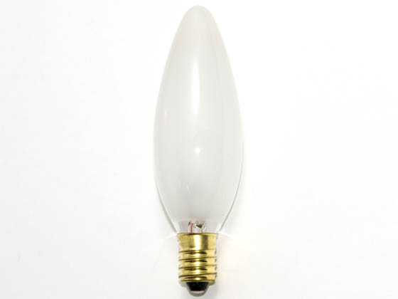 Bulbrite 401440 40CTF/E14 (Euro. Base) 40 Watt, 130 Volt Frosted Blunt Tip European Decorative Bulb