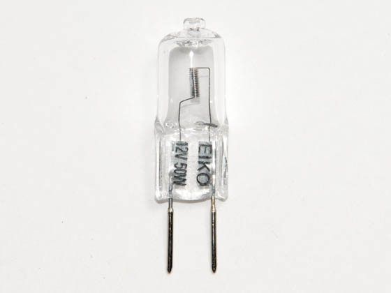 Eiko W-JC12V50WH20 JC12V50WH20 50W 12V Halogen Clear T4 General Use Capsule Bulb