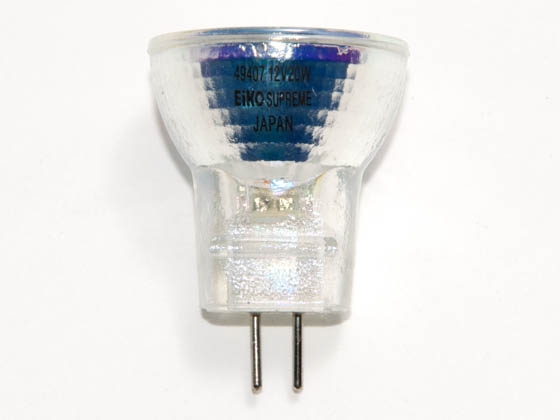 Eiko W-49407 Q20MR8/NSP/CG 20W 12V MR8 Halogen Narrow Spot Bulb