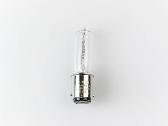 Eiko W-Q150CL/DC-120V Q150CL/DC-120V 150 Watt, 120 Volt T4 Clear Halogen DC Bayonet Bulb