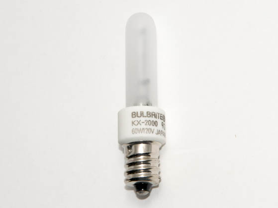 Bulbrite B473061 KX60FR/E12 KX2000 60W 120V T3 Frosted Chroma Bulb, E12 Base