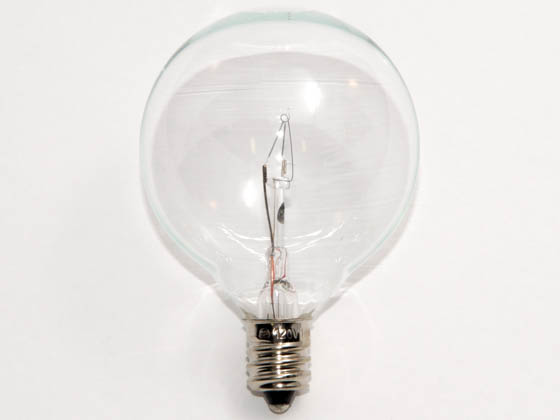 Bulbrite B461215 KR15G16CL 15W Clear Krypton G16 Decorative Bulb, E12 Base