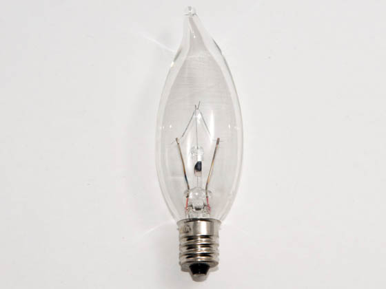 Bulbrite B460320 KR25CFC/25 25W 120V Clear Krypton Bent Tip Decorative Bulb, E12 Base