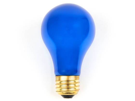 Bulbrite B106325 25A/CB (Blue) 25W 120V A19 Pale Blue E26 Base