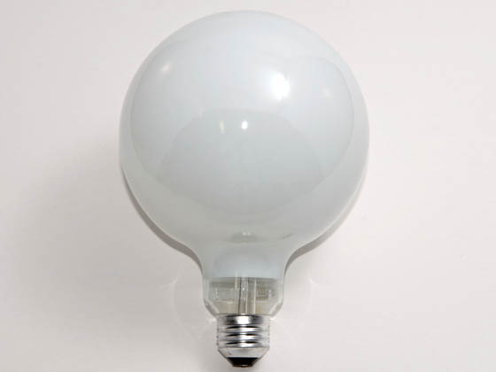 Philips Lighting 168518 60G40/W/LL (120V) Philips 60W 120V G40 White Long Life Globe Bulb, E26 Base