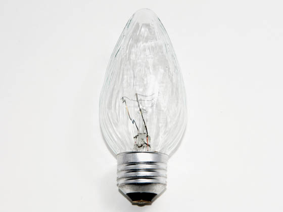 Philips Lighting 168351 BC-40F15/CL/LL (120V) Philips 40W 120V F15 Clear Long Life Fiesta Bulb, E26 Base