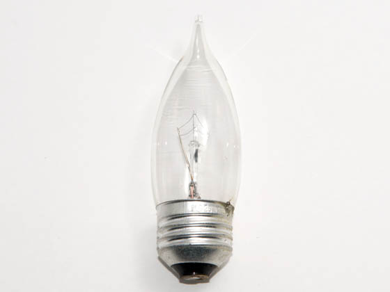 Philips Lighting 168195 BC-25BA9-1/2/CL/LL   (120V) Philips 25W 120V Clear Bent Tip Long Life Decorative Bulb, E26 Base