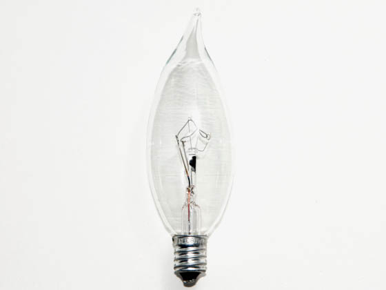 Philips Lighting 168088 BC-60BA9C/CL/LL  (120V) Philips 60W 120V Clear Bent Tip Long Life Decorative Bulb, E12 Base