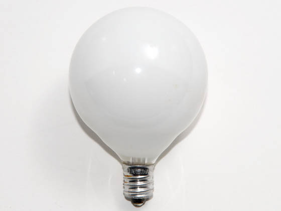 Philips Lighting 168484 BC-40G16 1/2 /WLL Philips 40W 120V G16 White Long Life Globe Bulb, E12 Base