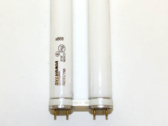 Sylvania SYL21819 FB031/750 (1 5/8 Gap) 31 Watt, 1 5/8 Inch Gap T8 Bright White UBent Fluorescent Bulb