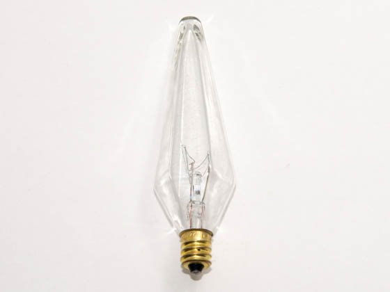 Bulbrite B480140 B40PRISM 40W 120V Clear Prismed Decorative Bulb, E12 Base
