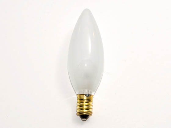 Bulbrite B401460 60CTF/E14 (Euro. Base) 60W 130V Frosted Blunt Tip Decorative Bulb, European E14 Base