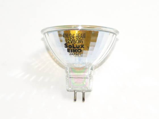 Eiko W-18014 Q50MR16/CG/41/24 50W 12V MR16 Halogen Narrow Flood 4100K Bulb