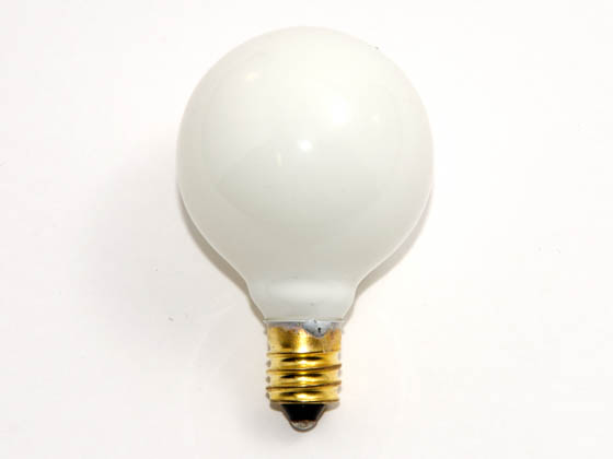 Bulbrite B300010 10G12WH (130V, White) 10W 130V G12 White Globe Bulb, E12 Base