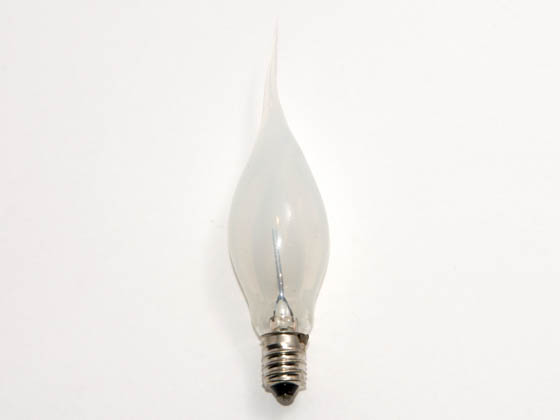 Bulbrite B411003 SF/F3CTC (Candelabra Base) 3W Silicone Dipped Flicker Flame Decorative Bulb, E12 Base