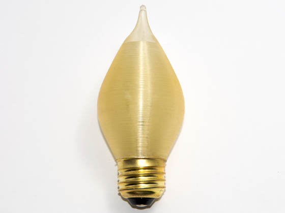 Bulbrite B431140 40C15A (Medium Base) 40W 130V Amber ThreadSpun Antique Decorative Bulb, E26 Base