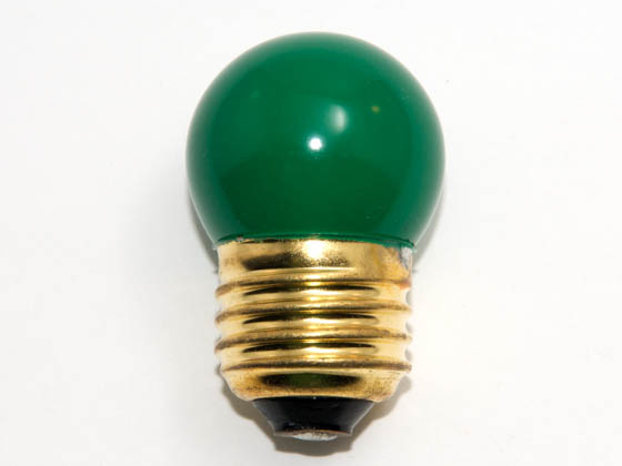 Bulbrite B702407 7.5S11G (Green) 7.5W 130V S11 Green Sign E26 Base