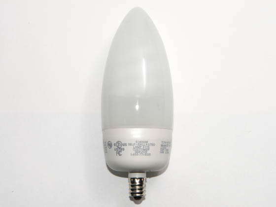 TCP TEC10714C 10714C (Candelabra Base) 14W Warm White Torpedo CFL Bulb, E12 Base