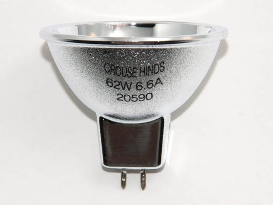 Crouse-Hinds CH20590 REFL 62W-6.6A 6.6 Amp, 62 Watt Halogen Airfield Lamp with Bi-Pin Base