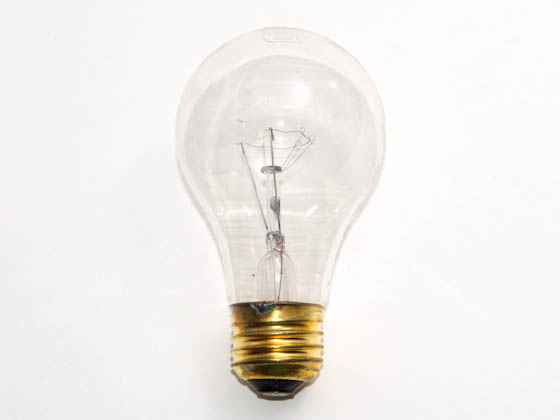 Glass Surface Systems 40A19/CL (Safety) 40A19/CL/130 (Safety) 40 Watt, 130 Volt A19 Clear Safety Coated Bulb