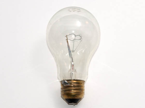 Advanced Lamp Coatings 100A19/CL (Safety) 100 Watt, 130 Volt A19 Clear Safety Coated Bulb
