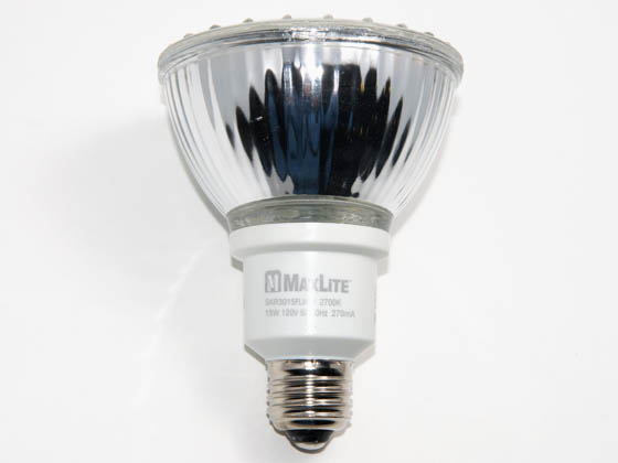 MaxLite M33010 SKR3015FLWW (15W, PAR30 Warm White) 60 Watt Incandescent Equivalent, 15 Watt, PAR30 Warm White Compact Fluorescent Medium Base Bulb
