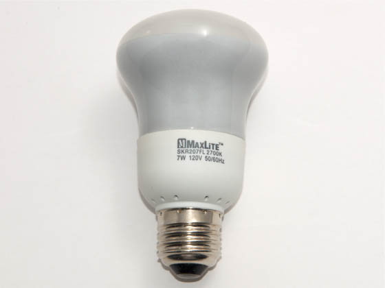 MaxLite M07007 SKR207FL (7 Watt, R20 Reflector) 30 Watt Incandescent Equivalent, 7 Watt, R20 Warm White Compact Fluorescent Bulb
