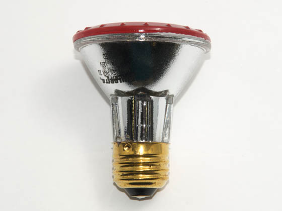 Bulbrite B683507 H50PAR20R (Red) 50W 120V PAR20 Halogen Red Bulb