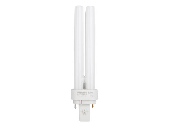 Philips Lighting 383174 PL-C 18W/830/ALTO (2-Pin) Philips 18W 2 Pin G24d2 Soft White Double Twin Tube CFL Bulb