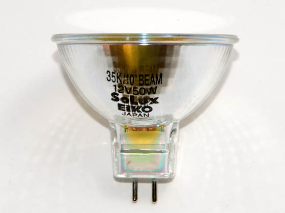 Eiko W-18006 Q50MR16/CG/35/10 50 Watt, 12 Volt MR16 Halogen Spot 3500K Bulb