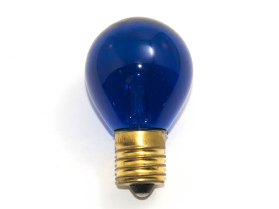 Bulbrite B702310 10S11TB (Trans. Blue) 10 Watt, 130 Volt S11 Transparent Blue Sign/Indicator Bulb