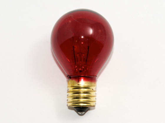 Bulbrite B702710 10S11TR (Trans. Red) 10W 130V S11 Transparent Red Sign or Indicator Bulb, E17 Base