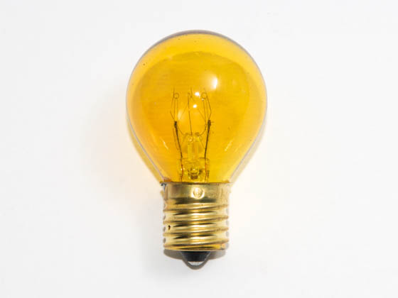 Bulbrite B702810 10S11TY (Trans. Yellow) 10W 130V S11 Transparent Yellow Sign or Indicator Bulb, E17 Base