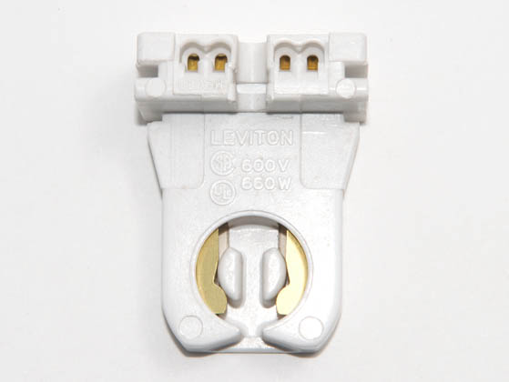 Leviton L13351-U Medium Bi-pin Socket Short Unshunted Short Medium Bipin Fluorescent Socket