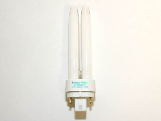 Bulbrite B524213 CF13D827/E 13W 4 Pin G24q1 Warm White Quad Double Twin Tube CFL