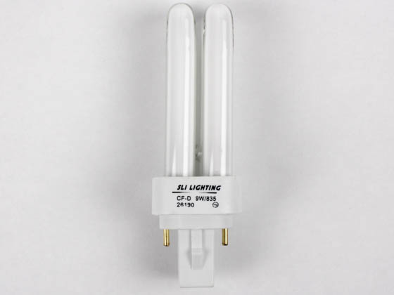 Havells-SLI S26190 CF9LD/835 (2 Pin) 9 Watt 2-Pin Neutral White Double Twin Tube CFL Bulb