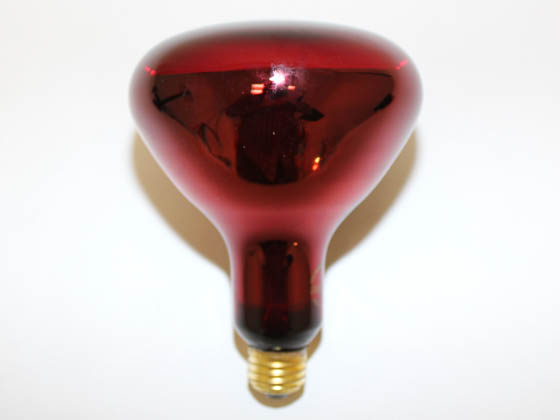 Bulbrite B714125 250BR40HR (Red) 250W 130V BR-40 Red Heat Lamp Reflector E26 Base