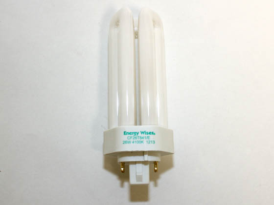 Bulbrite B524346 CF26T841/E 26W 4 Pin GX24q3 Cool White Triple Twin Tube CFL Bulb