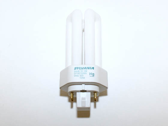 Sylvania SYL20893 CF13DT/E/835/ECO 13W 4 Pin GX24q1 Neutral White Triple Twin Tube CFL Bulb