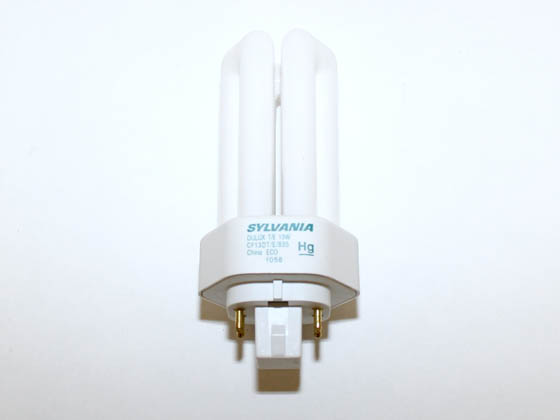 Sylvania SYL20893 CF13DT/E/835/ECO 13W 4 Pin GX24q1 Neutral White Triple Twin Tube CFL Bulb
