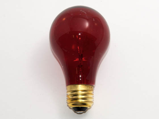 Glass Surface Systems 25A19/Red (Safety) 25A19/Red/120-130V (Safety) 25 Watt, 120-130 Volt A19 Red Safety Coated Bulb