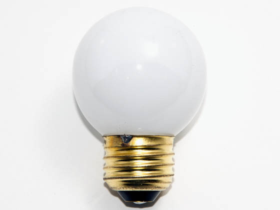 Bulbrite B310240 40G16EWH (125V) 40W 125V G16 White Globe Bulb, E26 Base