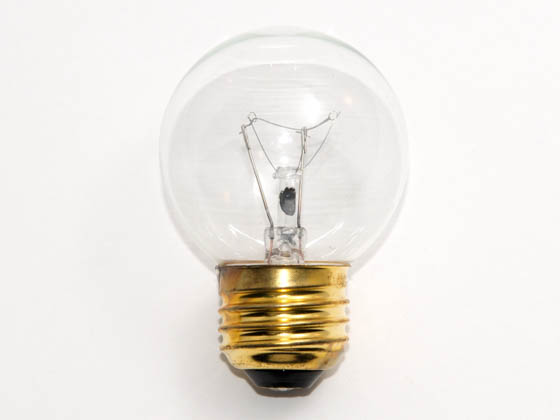 Bulbrite B311240 40G16ECL 40W 125V G16 Clear Globe Bulb, E26 Base