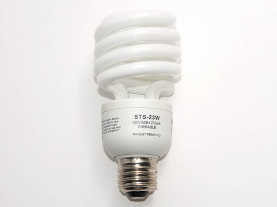 U Lighting America ULA000149 SDS23-2P (Dimmable) 100W Equivalent, 23 Watt, 120 Volt Dimmable Warm White Spiral CFL Bulb.
