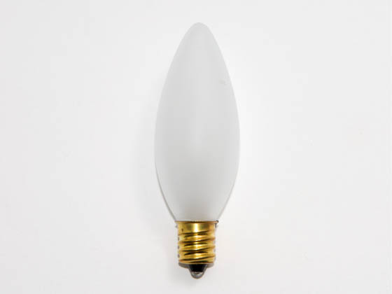 Bulbrite B491140 40CTF/25/2 (120V) 40W 120V SHORT Frosted Blunt Tip Decorative Bulb, E12 Base