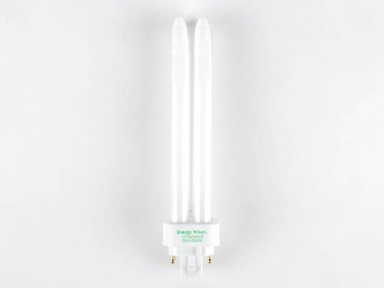 Bulbrite B524266 CF26D865/E 26W 4 Pin G24q3 Daylight White Quad Double Twin Tube CFL Bulb