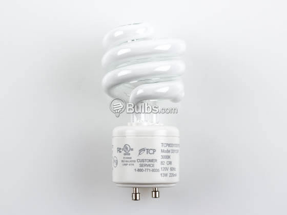 TCP TEC33113SP-30K 33113SP30K 13W Soft White GU24 Spiral CFL Bulb