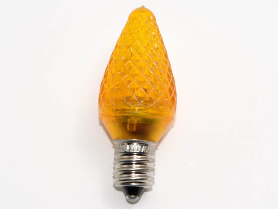 Bulbrite B770175 LED/C7O (Orange) 0.60W Orange C7 Holiday LED Bulb