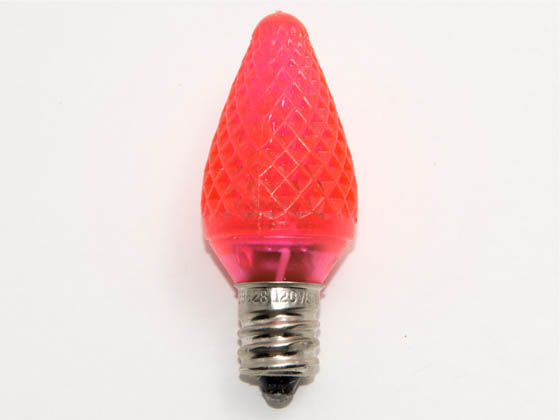Bulbrite B770176 LED/C7P (Pink) 0.6W Pink C7 Holiday LED Bulb