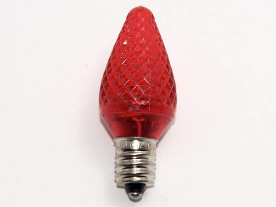 Bulbrite B770177 LED/C7R (Red) 0.35W Red C7 Holiday LED Bulb